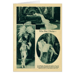 Carte 1922 de portraits de cru de Gloria Swanson