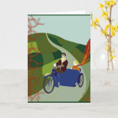 CARTE '1927MOTORCYCLING' (Fleur jaune)