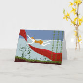 CARTE 1927SWIMMING (Fleur jaune)