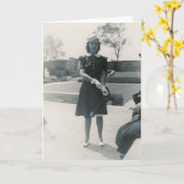 Carte 1940 woman (Fleur jaune)