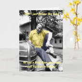 Carte 1940's Encouragement BE Different Be Free Photo (Fleur jaune)