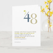 Carte 1942 Anniversaire Fun Facts (Fleur jaune)