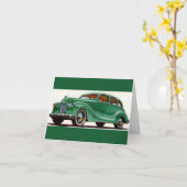 Carte 1948 Austin Devon verte (Fleur jaune)
