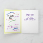 Carte 1950 l'année vous étiez nés (Intérieur)