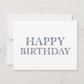 Carte 1950's Afternoon Tea Joyeux anniversaire (Dos)