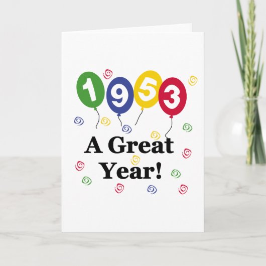 Carte 1953 Un grand anniversaire (Devant)