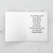 Carte 1956 Great Events Birthday Card (Intérieur)