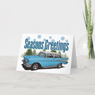 Carte 1957 Bel Air avec neige