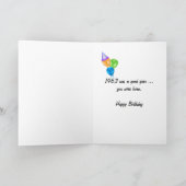 Carte 1963 Anniversaire Fun Facts (Intérieur)