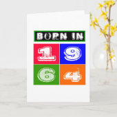 Carte 1964 conceptions d'anniversaire (Fleur jaune)