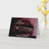 Carte 1969 Camaro, Joyeux Anniversaire (Fleur jaune)