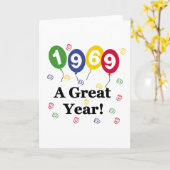 Carte 1969 Un grand anniversaire (Fleur jaune)
