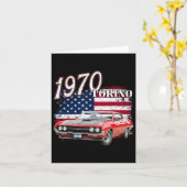 Carte 1970 70 Torino Muscle Clic Voiture 4 juillet Améri (Fleur jaune)