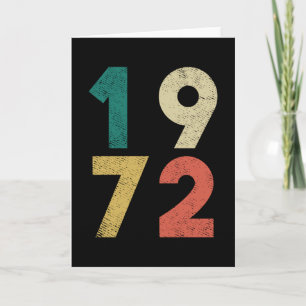 Carte 1972 Vintage Birthday Retro