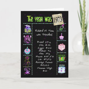 Carte 1973 Birthday
