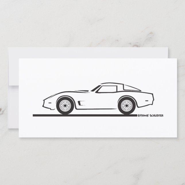 Carte 1980-82 Chevrolet Corvette (Devant)