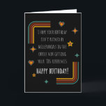 Carte 1980's Happy Birthday Retro Funny Best Friend<br><div class="desc">Transportez votre meilleur ami à l'époque radicale des années 1980 avec cette carte de voeux rétro super et hilarante. Conçu pour évoquer la nostalgie et le rire, c'est le choix parfait pour votre ami qui partage votre amour pour toutes les choses des années 80. Le recto de la carte présente...</div>