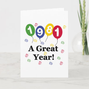 Carte 1981 Un grand anniversaire