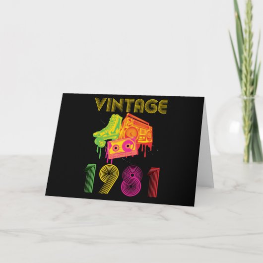 Carte 1981 vintage (Devant)