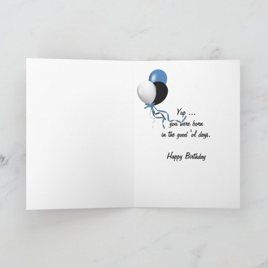 Carte 1991 AnniversaireFun Faits (Intérieur)