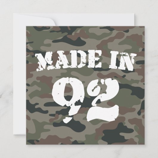 Carte 1992 Fait En 92 (Devant)