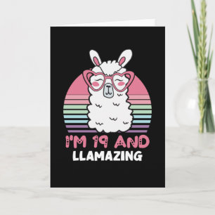 Carte 19 Ans Anniversaire Llamazing 19e Anniversaire Lla