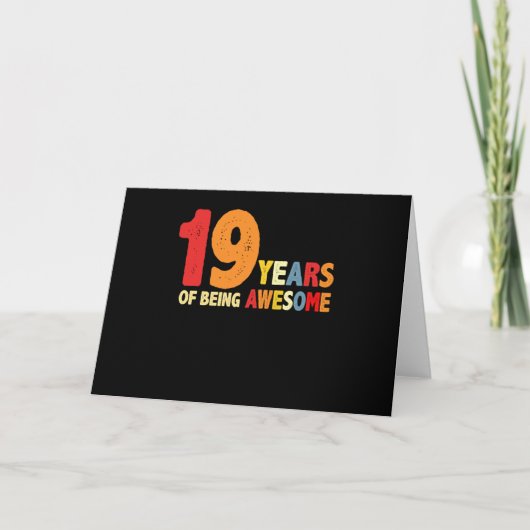 Carte 19 Ans De Cadeaux Formidables 19 Ans (Devant)