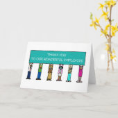 Carte 19 Merci aux employés (Fleur jaune)