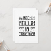 Carte 19e anniversaire - 19 ans Cadeau Couples (Devant/Arrière en situation)