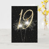 Carte 19e anniversaire du mariage (Fleur jaune)