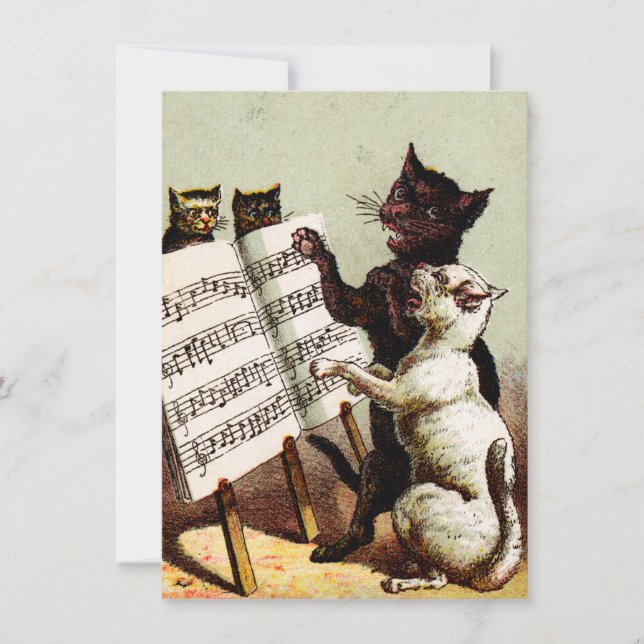 Carte 19e C. Chats chanteurs (Devant)