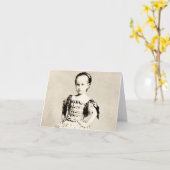 Carte 19e C. Petite fille provocatrice (Fleur jaune)