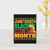 Carte 19e Mois de l'histoire des Noirs (Fleur jaune)