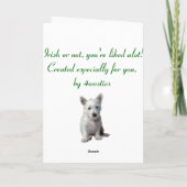 Carte 1. Adorable Westie Pups St. Patrick (Dos)