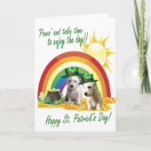 Carte 1. Adorable Westie Pups St. Patrick (Devant)