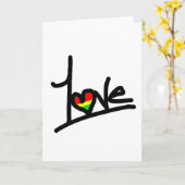 Carte 1 amour (Fleur jaune)