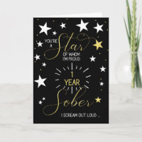 1 an Anniversaire de la sobriété Vous êtes une éto