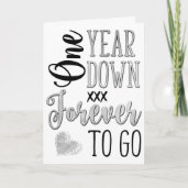 Carte 1 An Anniversaire, Un An Plus Tard Pour Aller