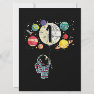 Carte 1 Anniversaire Garçon Astronaut 1er Anniversaire