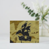 Carte #1, bateau déchiré en lambeaux de pirate (Debout devant)