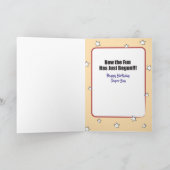 Carte 1 Cartoon Birthday Card pour Super Boy (Intérieur)