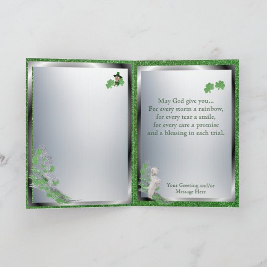 Carte 1. Chiot Westie Numéro Deux Message Spirituel (Intérieur)