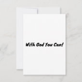 Carte 1 Corinthiens 13:11 Bible Écriture Salutation (Dos)