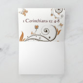 Carte 1 Corinthiens 13: 4-8 (Intérieur)
