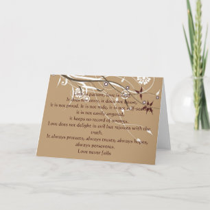 Carte 1 Corinthiens 13 : 4-8