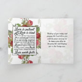 Carte 1 Corinthiens 13:4-8 L'amour est le patient L'amou (Intérieur)