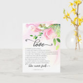 Carte 1 Corinthiens 13:4-8 L'amour est Patient Magnolia  (Fleur jaune)