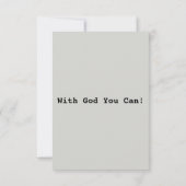 Carte 1 Corinthiens 15:4 Bible Écriture Pic Salutation (Dos)