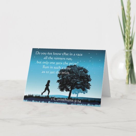 Carte 1 Corinthiens 9:24 (Devant)