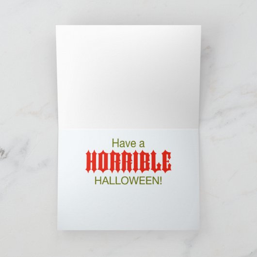 Carte #1 de Halloween (Intérieur)